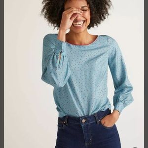 Boden Zada Polka Dot Blouse